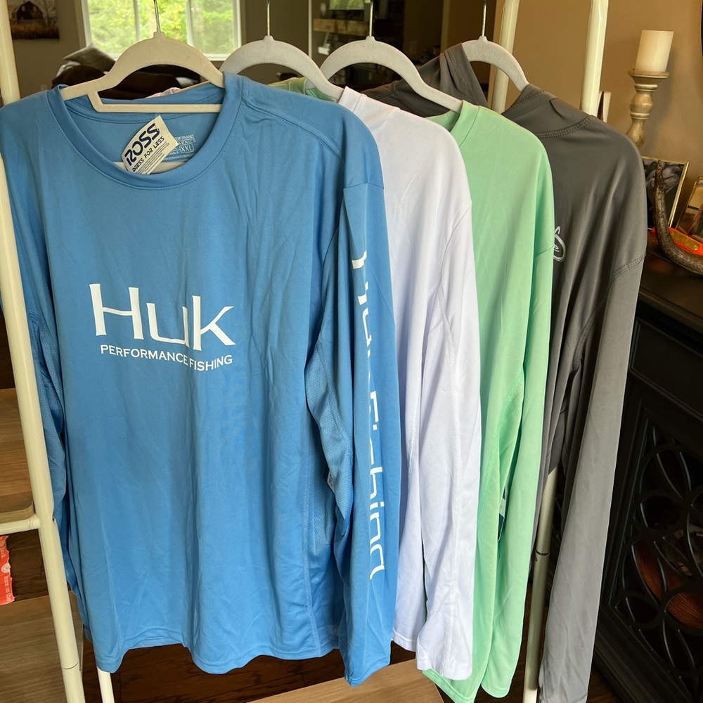 3 Huk Performance Fishing Long Shirt & Hoodie